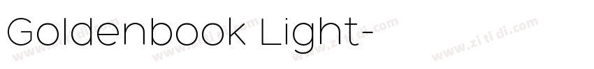 Goldenbook Light字体转换